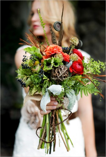 Woodland wedding bouquet