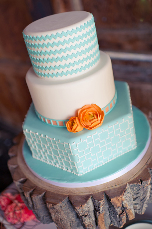 Pastel Blue and White Wedding Cake - Pastel Wedding Cake Ideas