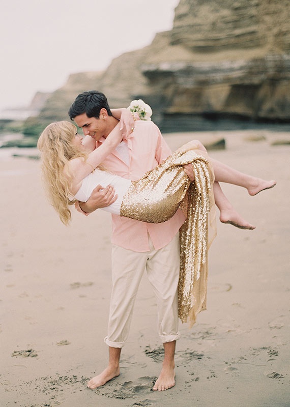 Pink and Gold Pre-Wedding Shoot by Ashley Kelemen Photography