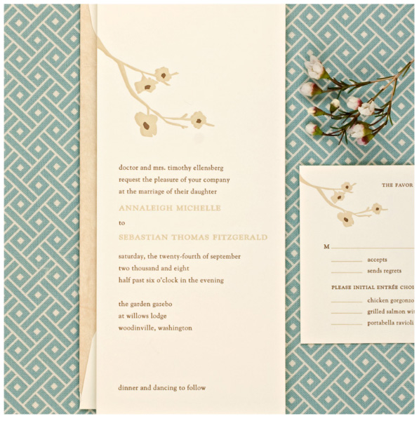 elegant wedding invitation
